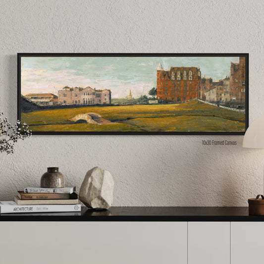 “An Evening on the Old 18” - Original Oil Painting – St Andrews Old Course, Hole 18